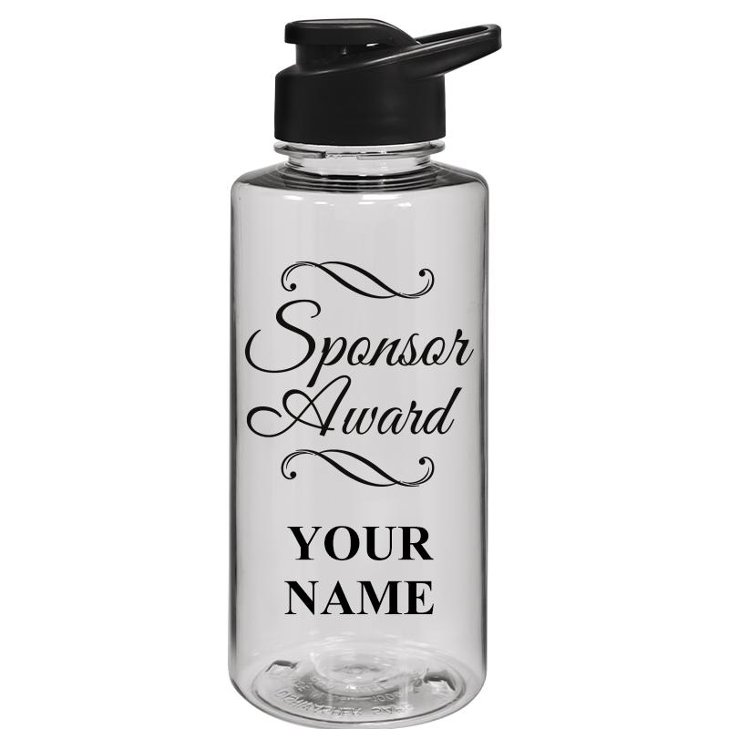 WATER BOTTLE 36OZ CLEAR