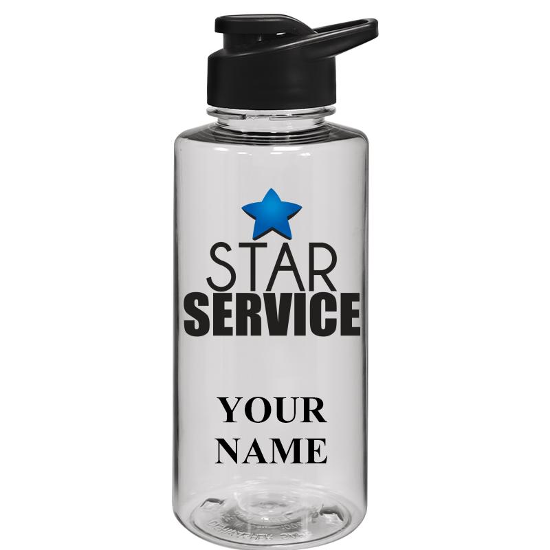 WATER BOTTLE 36OZ CLEAR