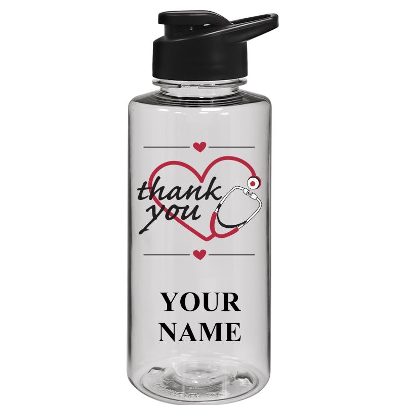 WATER BOTTLE 36OZ CLEAR