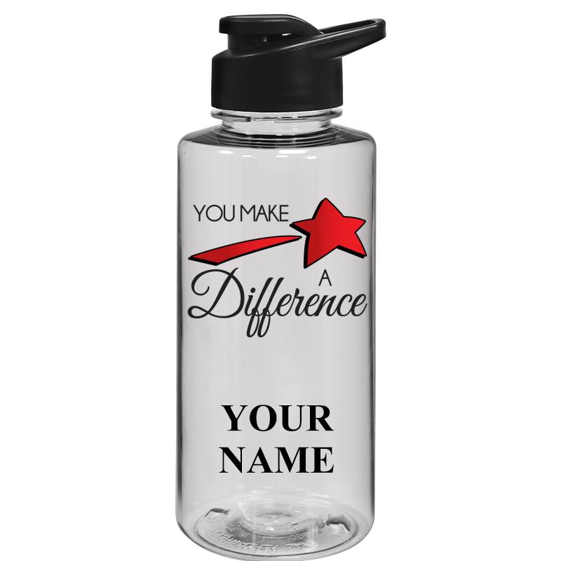 WATER BOTTLE 36OZ CLEAR