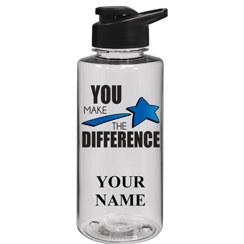 WATER BOTTLE 36OZ CLEAR