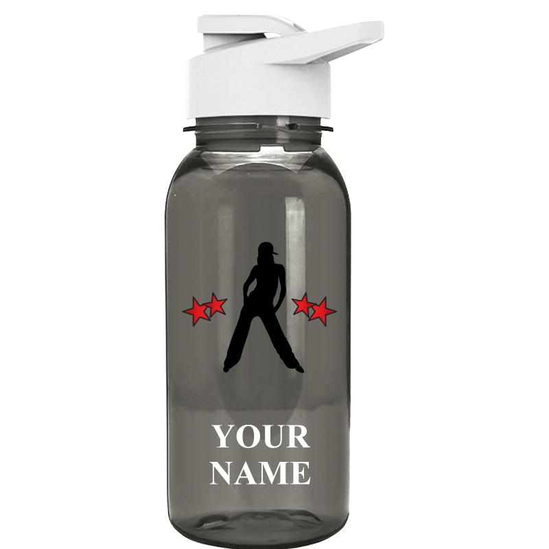 WATER BOTTLE 18OZ GRAY