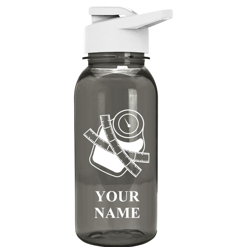 WATER BOTTLE 18OZ GRAY