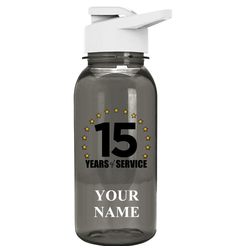 WATER BOTTLE 18OZ GRAY