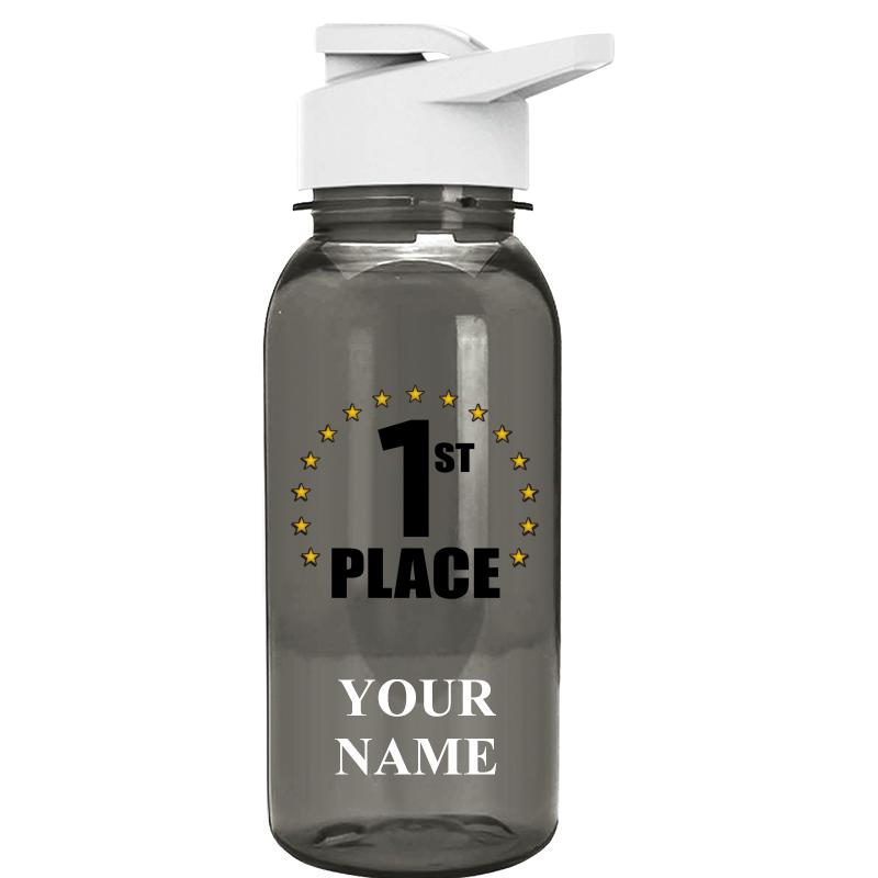 WATER BOTTLE 18OZ GRAY