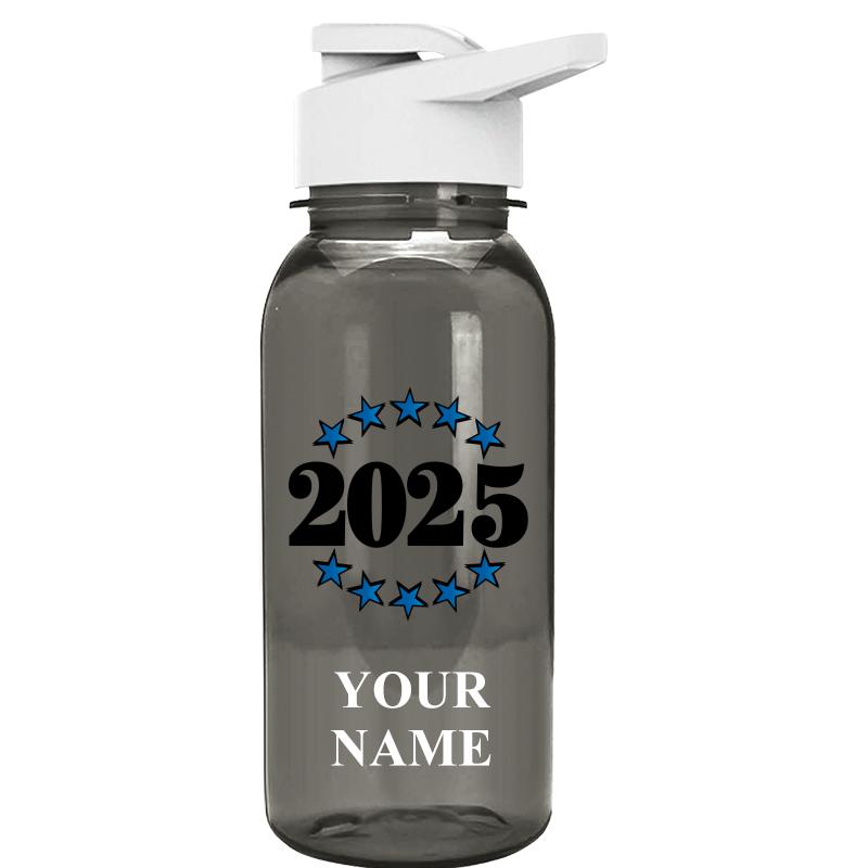 WATER BOTTLE 18OZ GRAY