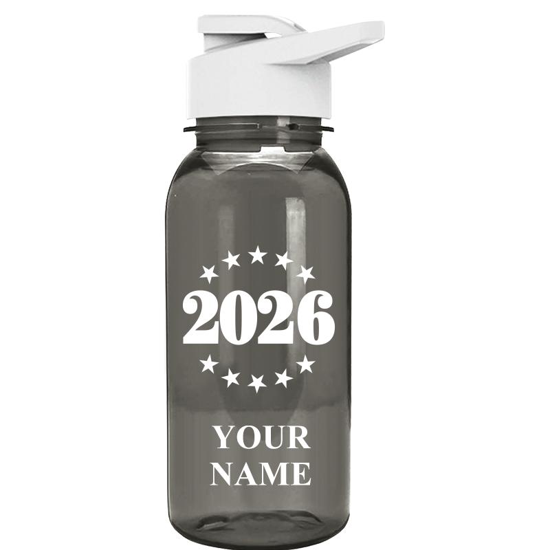 WATER BOTTLE 18OZ GRAY