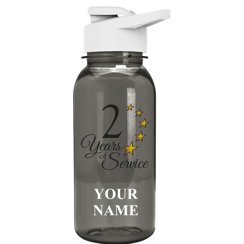 WATER BOTTLE 18OZ GRAY