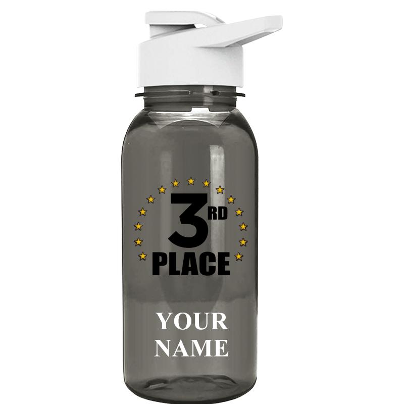 WATER BOTTLE 18OZ GRAY