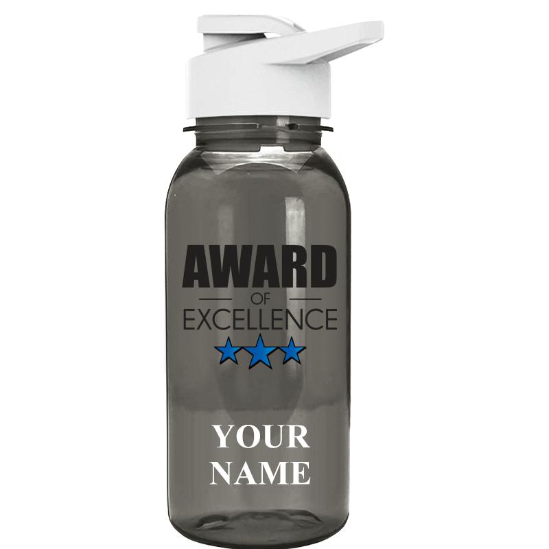 WATER BOTTLE 18OZ GRAY