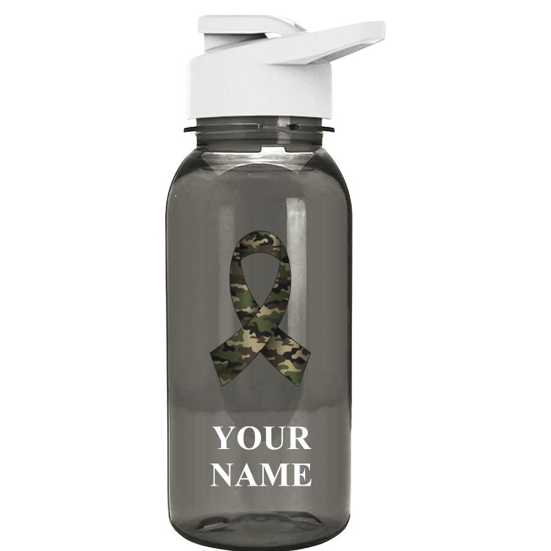 WATER BOTTLE 18OZ GRAY