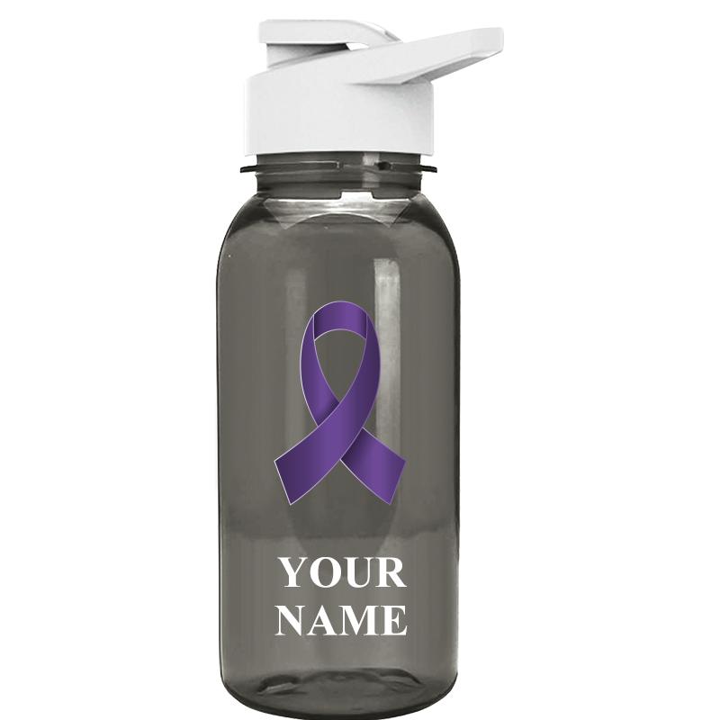 WATER BOTTLE 18OZ GRAY