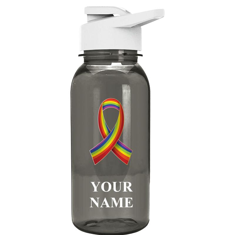 WATER BOTTLE 18OZ GRAY