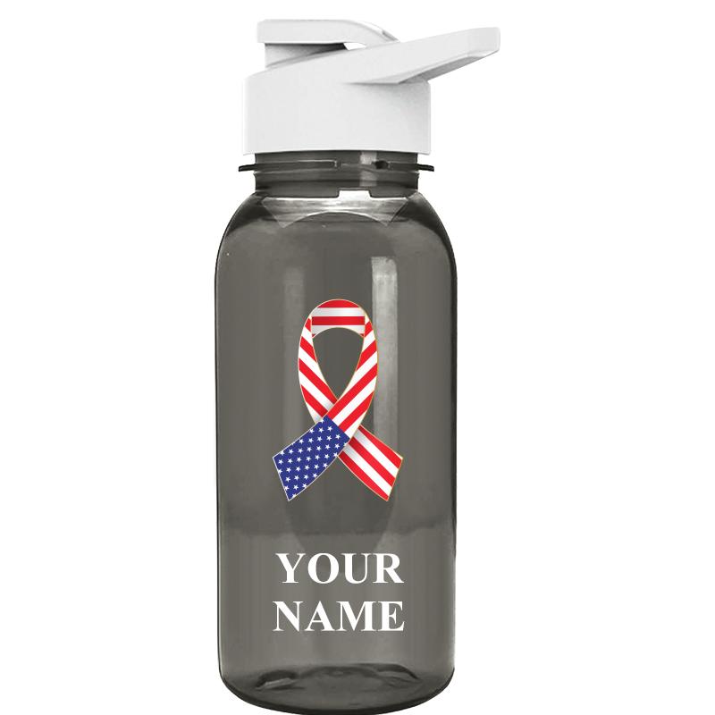WATER BOTTLE 18OZ GRAY