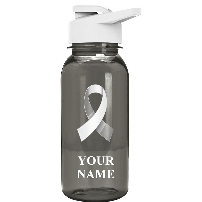 WATER BOTTLE 18OZ GRAY