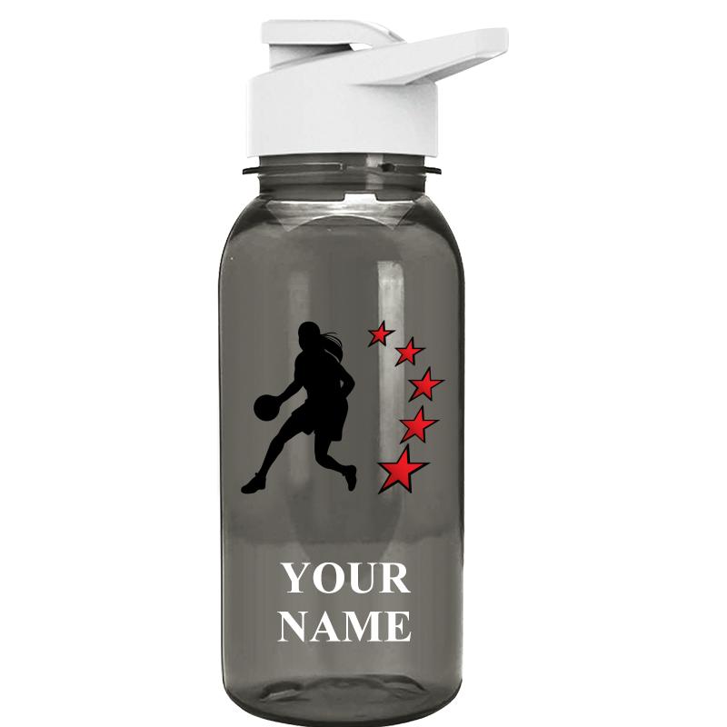WATER BOTTLE 18OZ GRAY