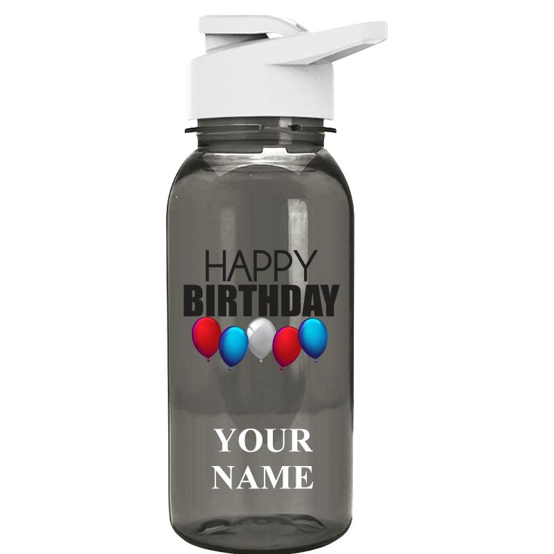 WATER BOTTLE 18OZ GRAY