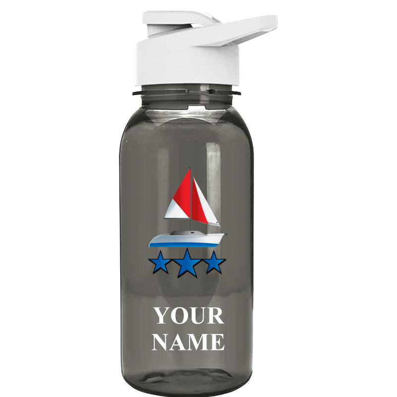WATER BOTTLE 18OZ GRAY