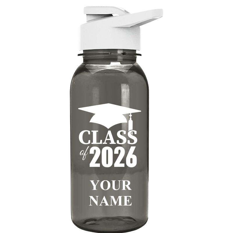 WATER BOTTLE 18OZ GRAY