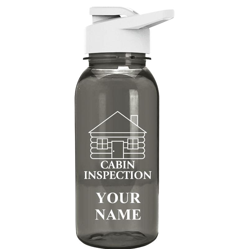 WATER BOTTLE 18OZ GRAY