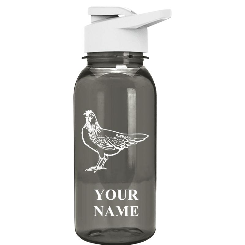 WATER BOTTLE 18OZ GRAY