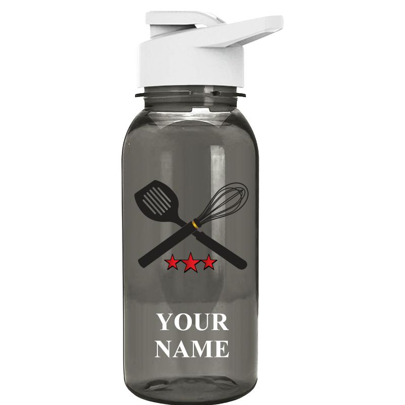 WATER BOTTLE 18OZ GRAY