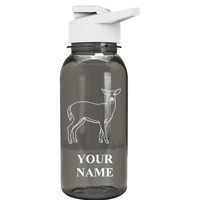 WATER BOTTLE 18OZ GRAY