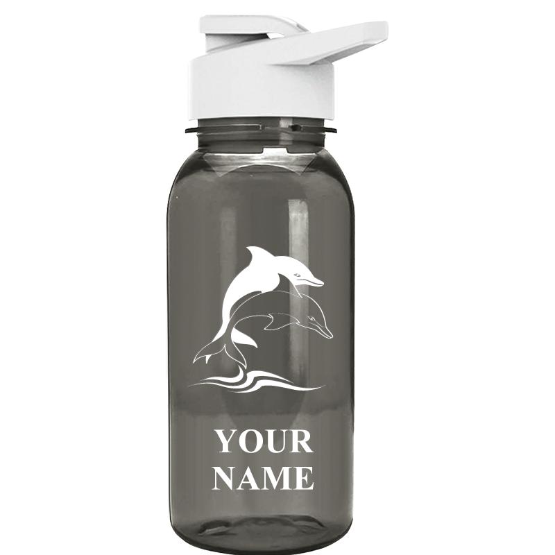 WATER BOTTLE 18OZ GRAY