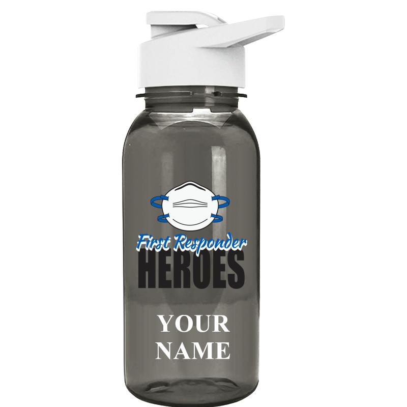 WATER BOTTLE 18OZ GRAY