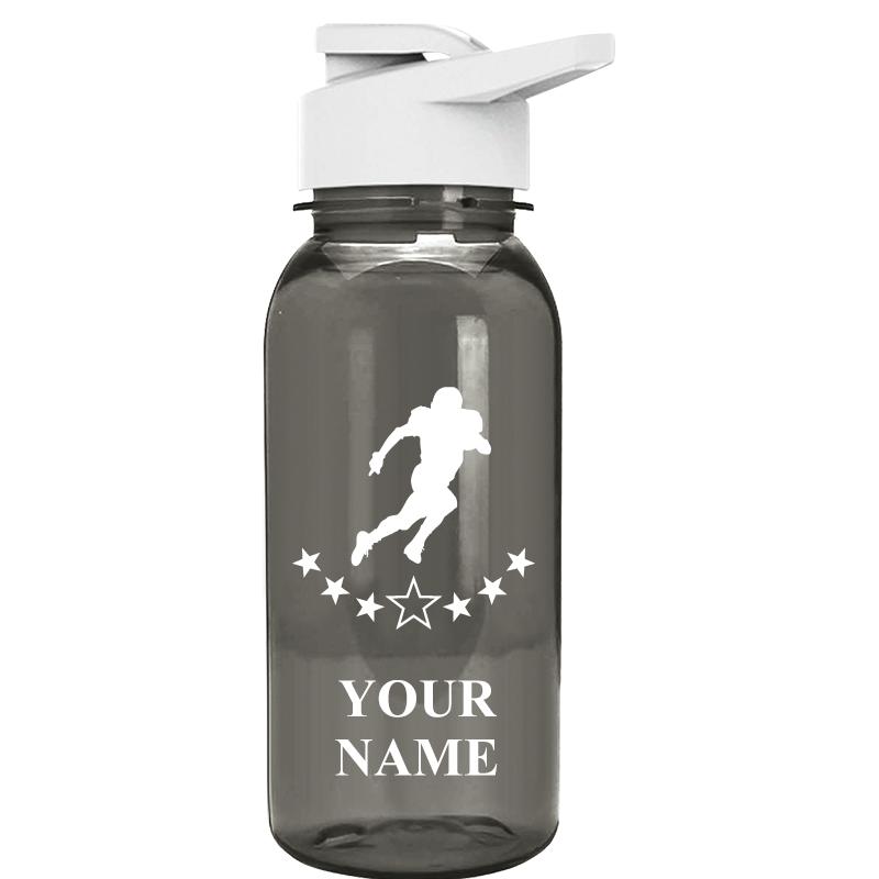 WATER BOTTLE 18OZ GRAY