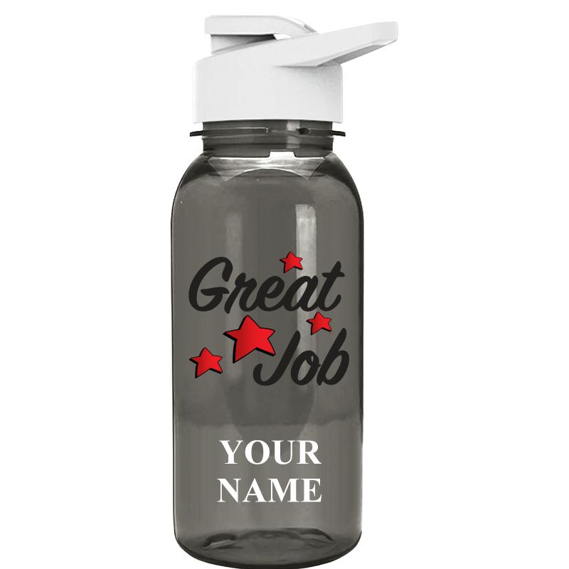 WATER BOTTLE 18OZ GRAY