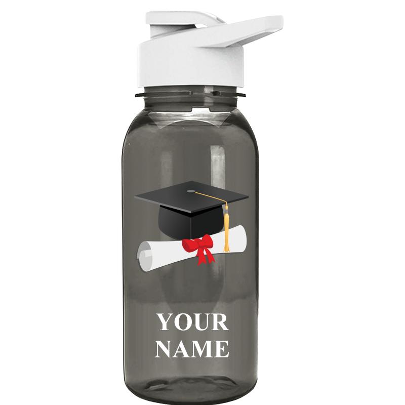 WATER BOTTLE 18OZ GRAY