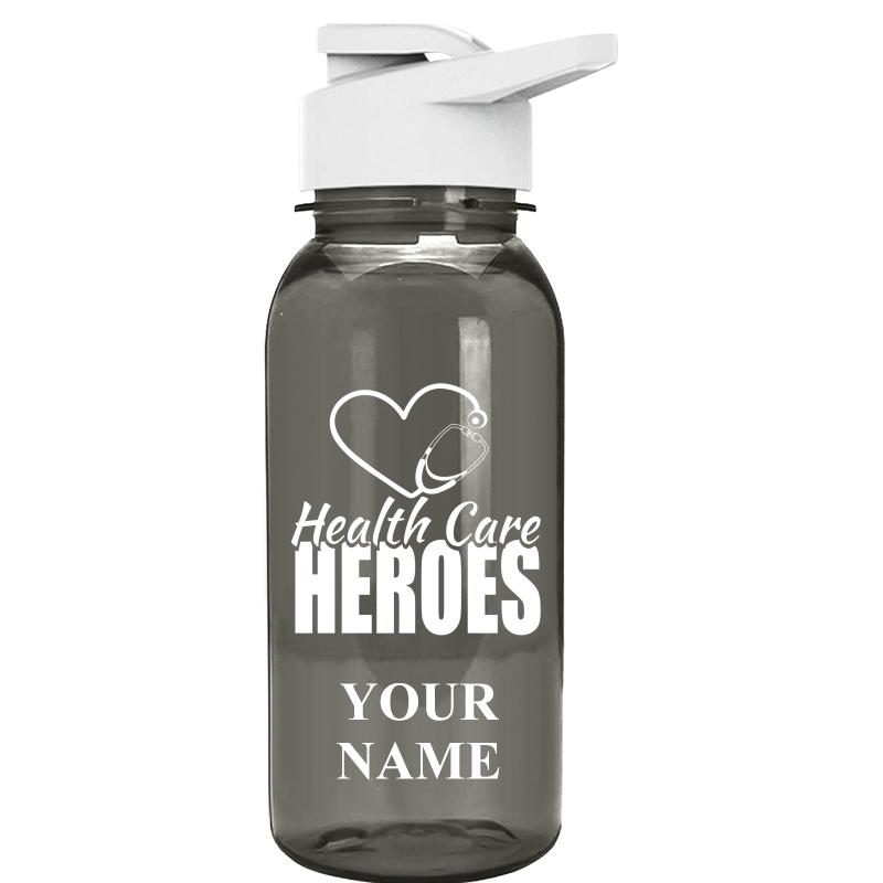 WATER BOTTLE 18OZ GRAY