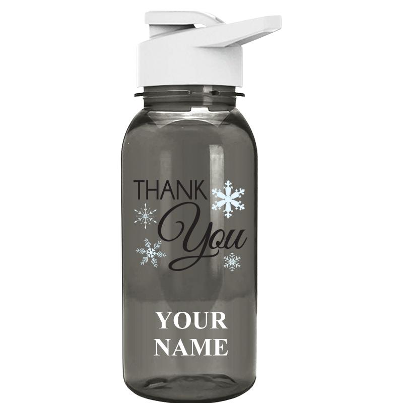 WATER BOTTLE 18OZ GRAY