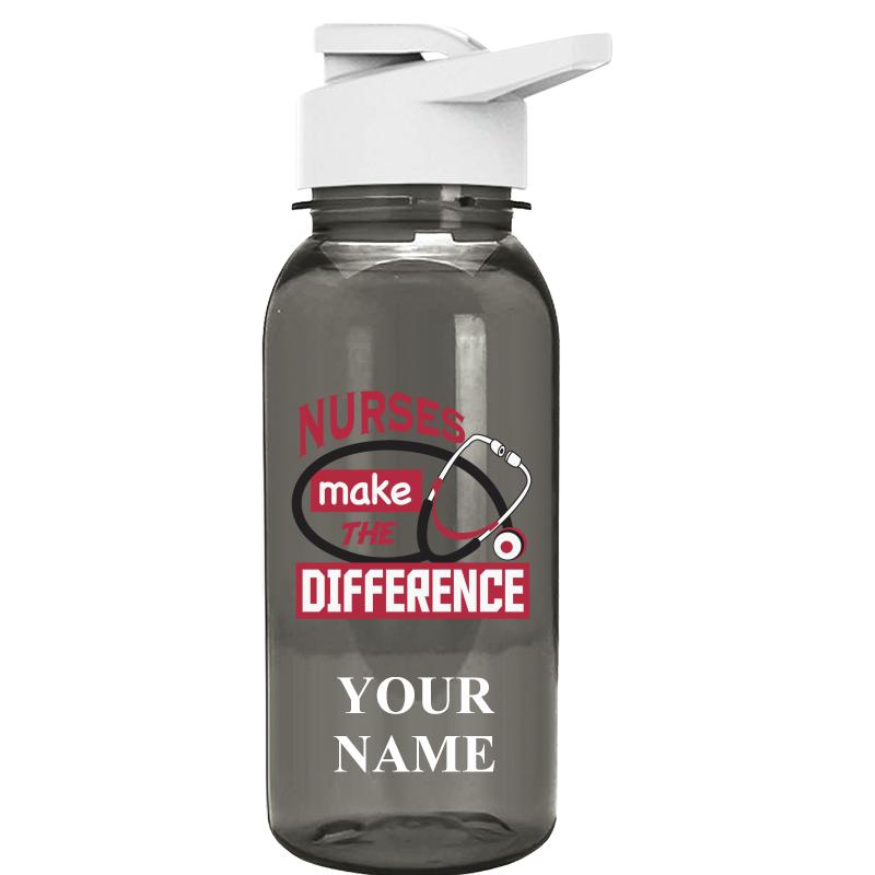 WATER BOTTLE 18OZ GRAY