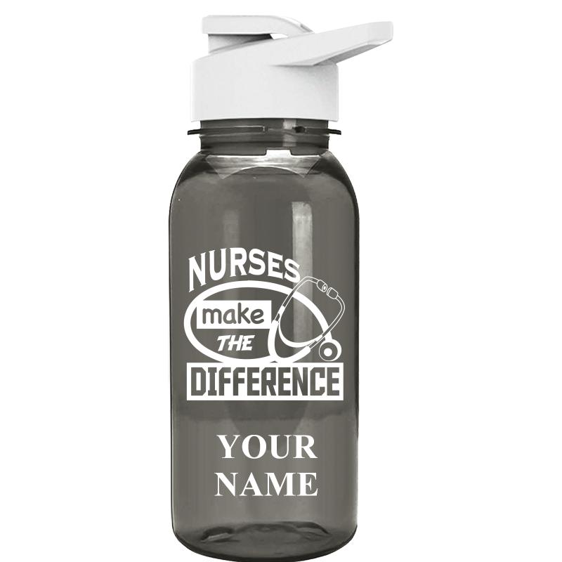 WATER BOTTLE 18OZ GRAY