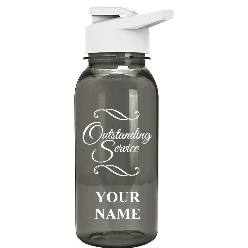 WATER BOTTLE 18OZ GRAY