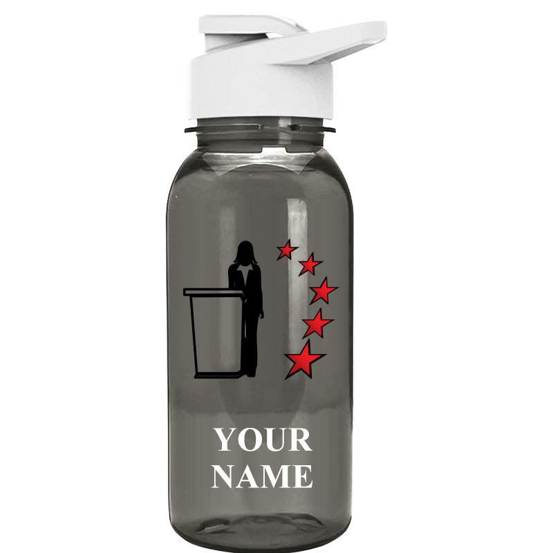 WATER BOTTLE 18OZ GRAY