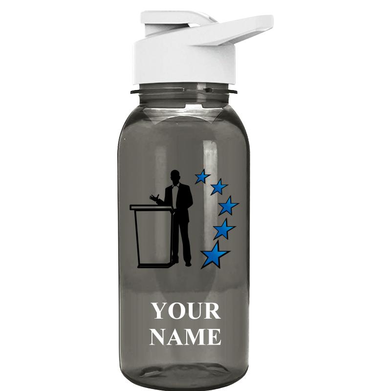 WATER BOTTLE 18OZ GRAY