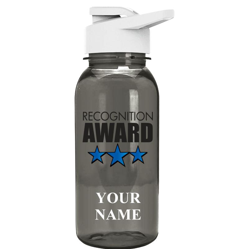 WATER BOTTLE 18OZ GRAY