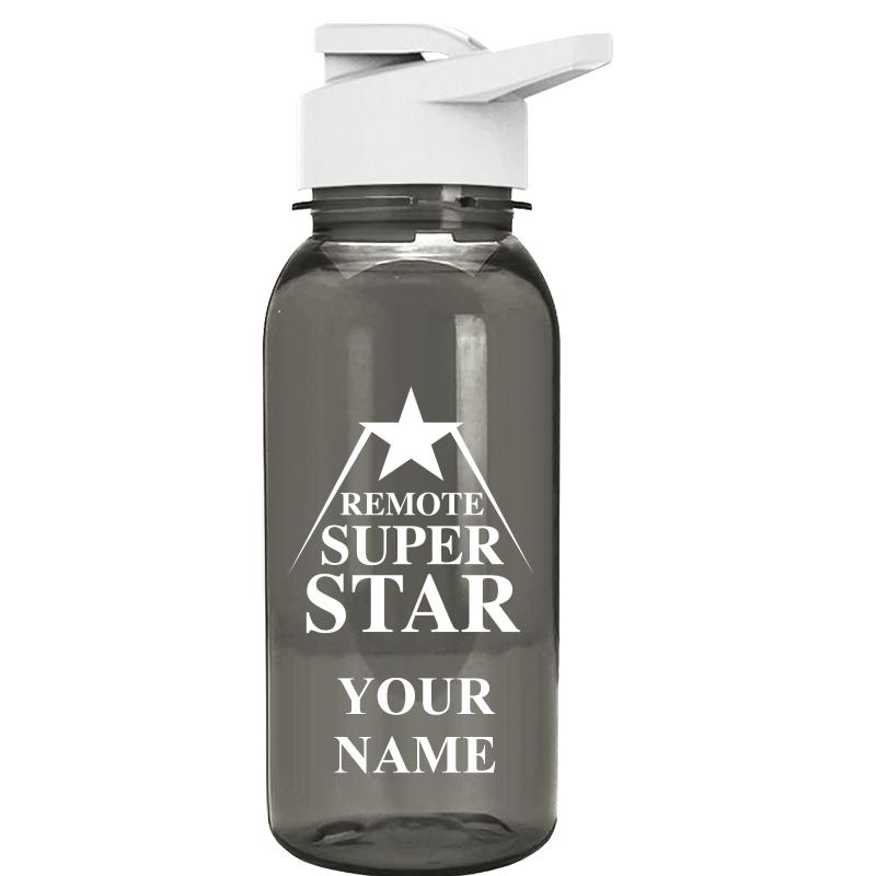 WATER BOTTLE 18OZ GRAY