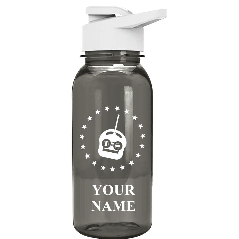 WATER BOTTLE 18OZ GRAY