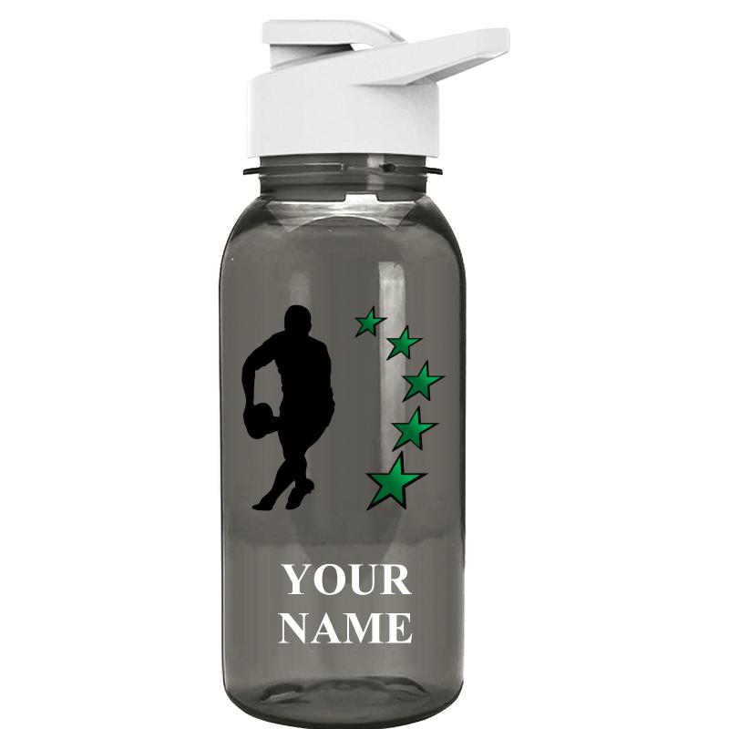 WATER BOTTLE 18OZ GRAY