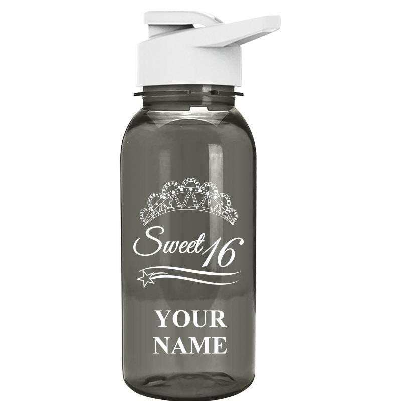 WATER BOTTLE 18OZ GRAY