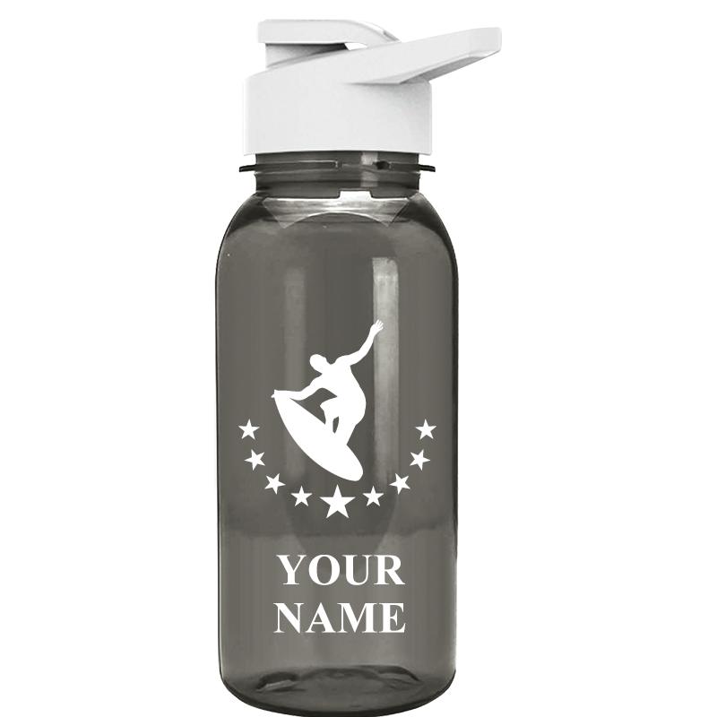 WATER BOTTLE 18OZ GRAY