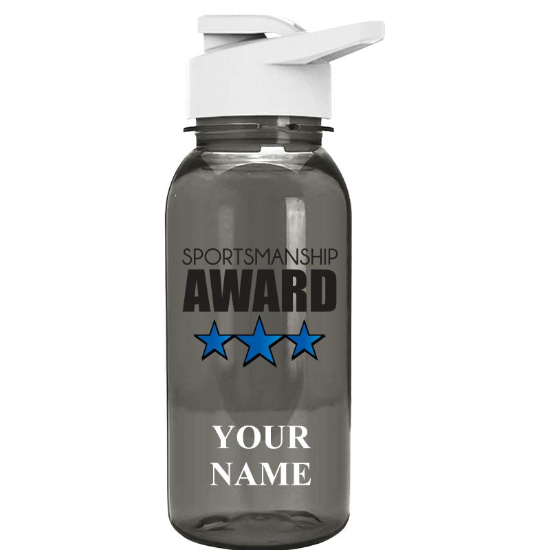 WATER BOTTLE 18OZ GRAY