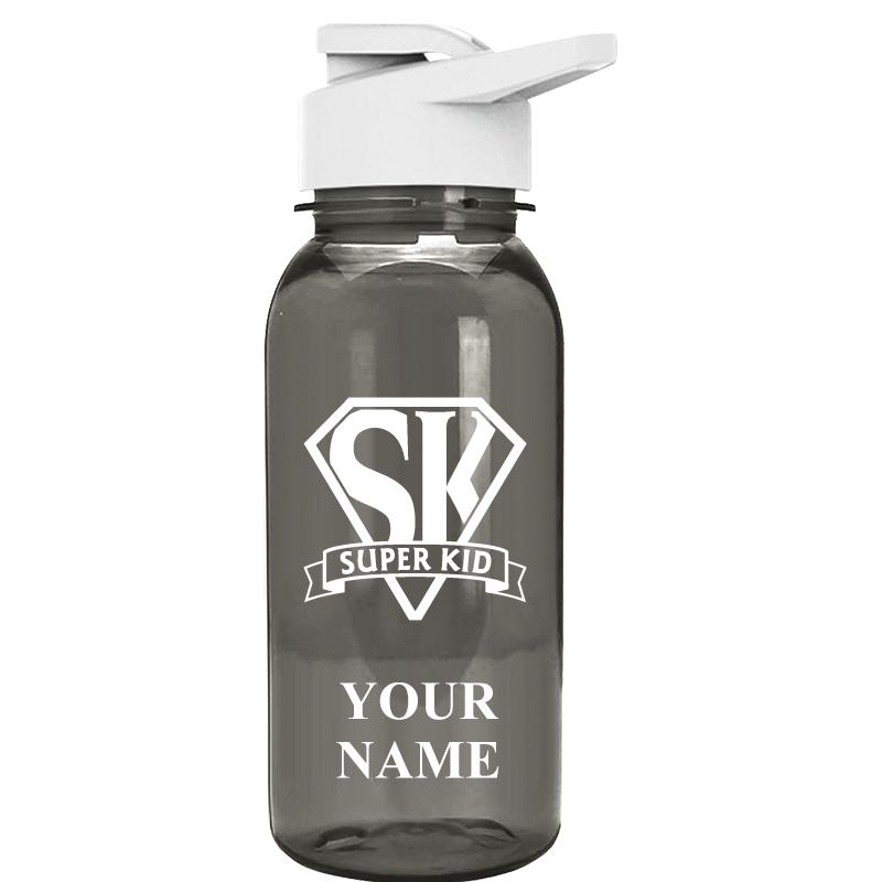 WATER BOTTLE 18OZ GRAY