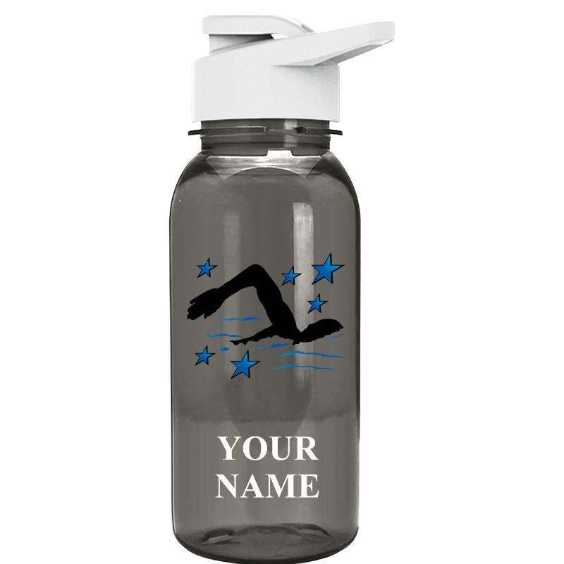 WATER BOTTLE 18OZ GRAY