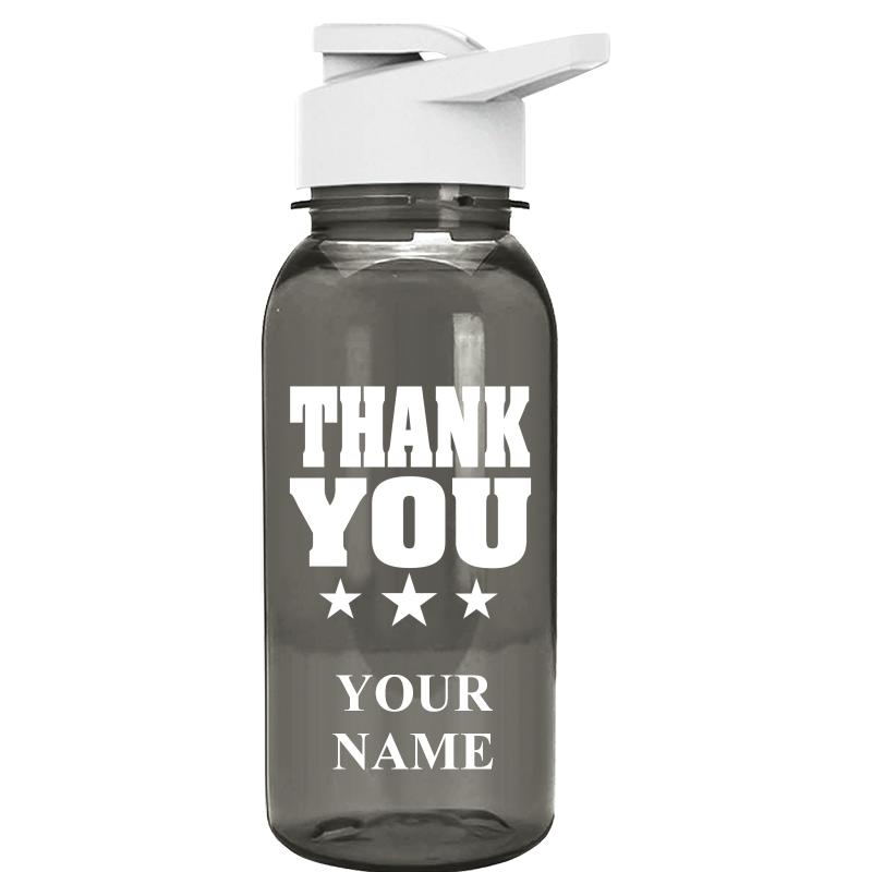 WATER BOTTLE 18OZ GRAY