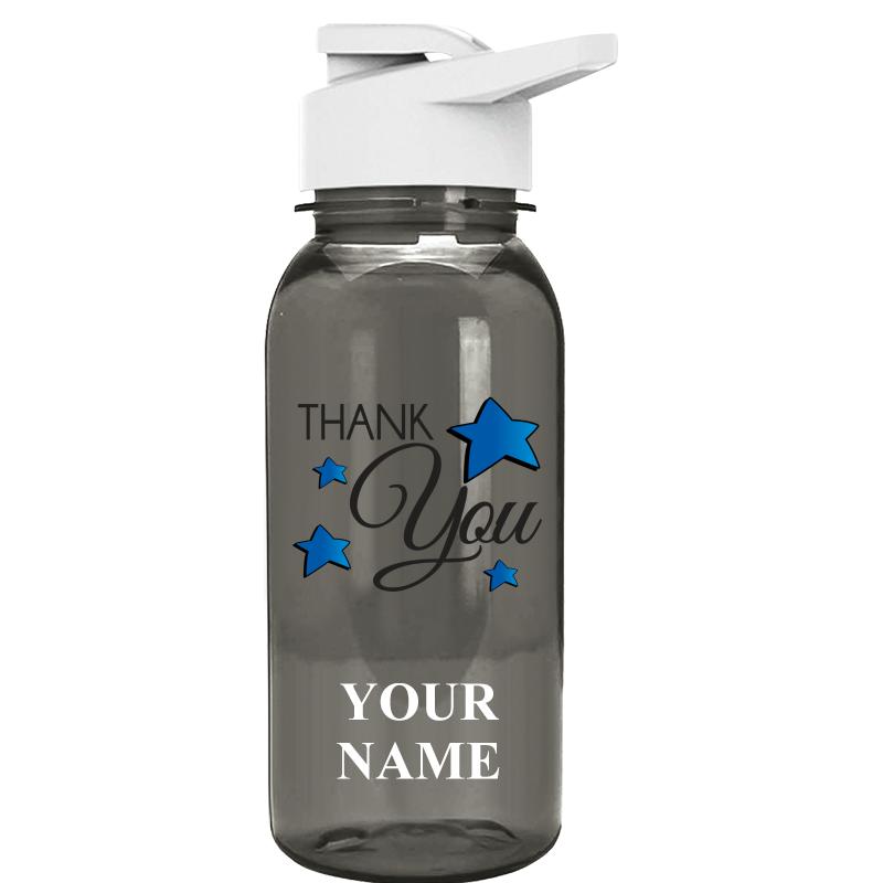 WATER BOTTLE 18OZ GRAY